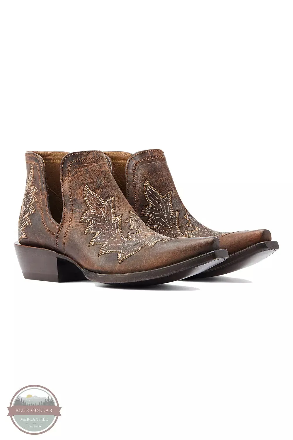 10044502 Dixon Low Heel Western Boots