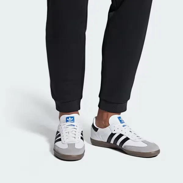 Adidas Men's Samba OG Shoes - Cloud White / Core Black / Clear Granite