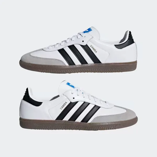 Adidas Men's Samba OG Shoes - Cloud White / Core Black / Clear Granite