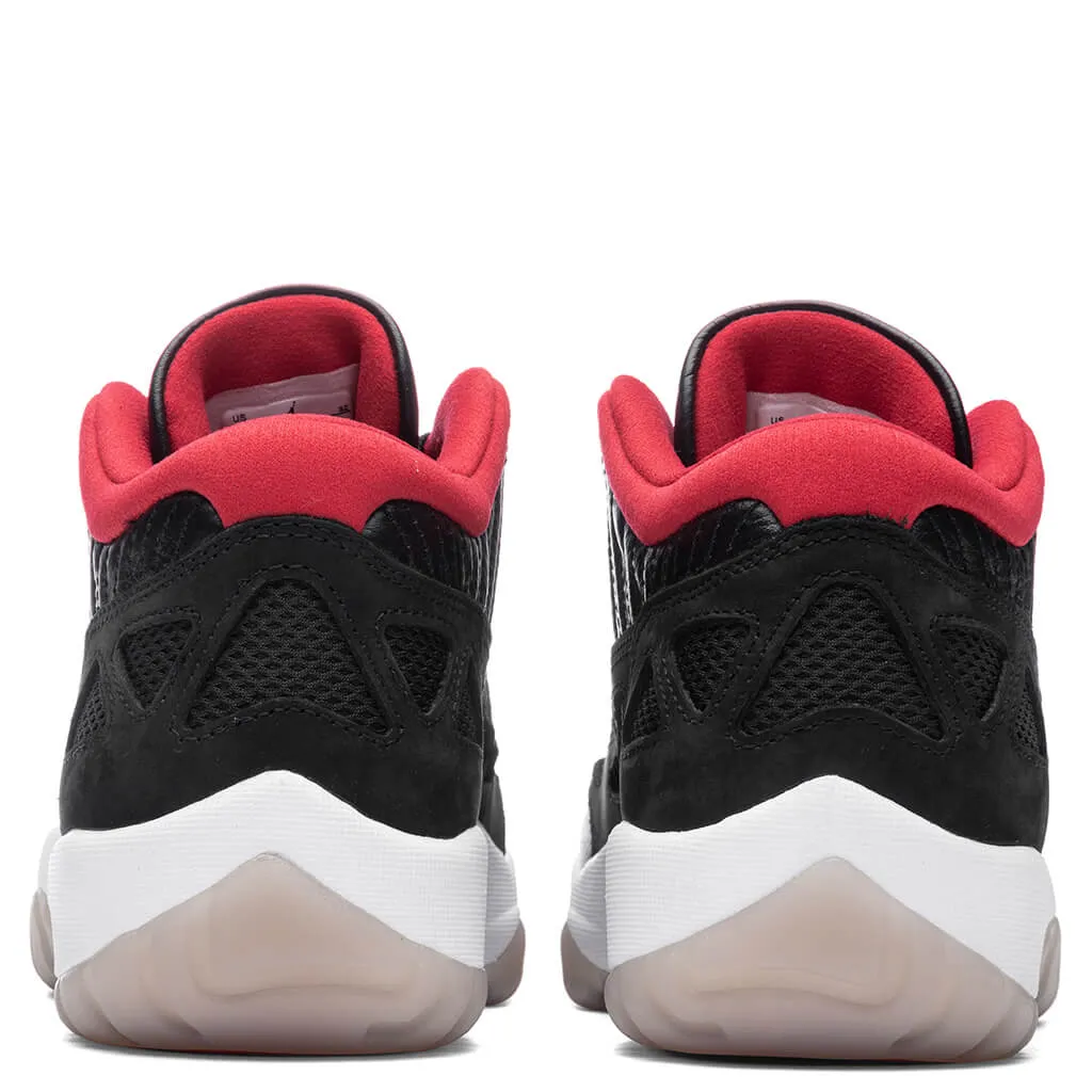 Air Jordan 11 Retro Low IE 'Bred' - Black/True Red/Multi