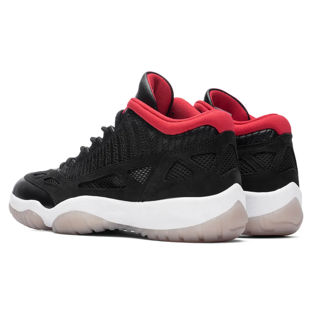 Air Jordan 11 Retro Low IE 'Bred' - Black/True Red/Multi