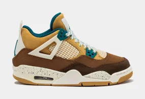 Air Jordan 4 Retro Cacao Wow Grade School Lifestyle Shoes (Cacao Wow/Geode Teal) Free Shipping