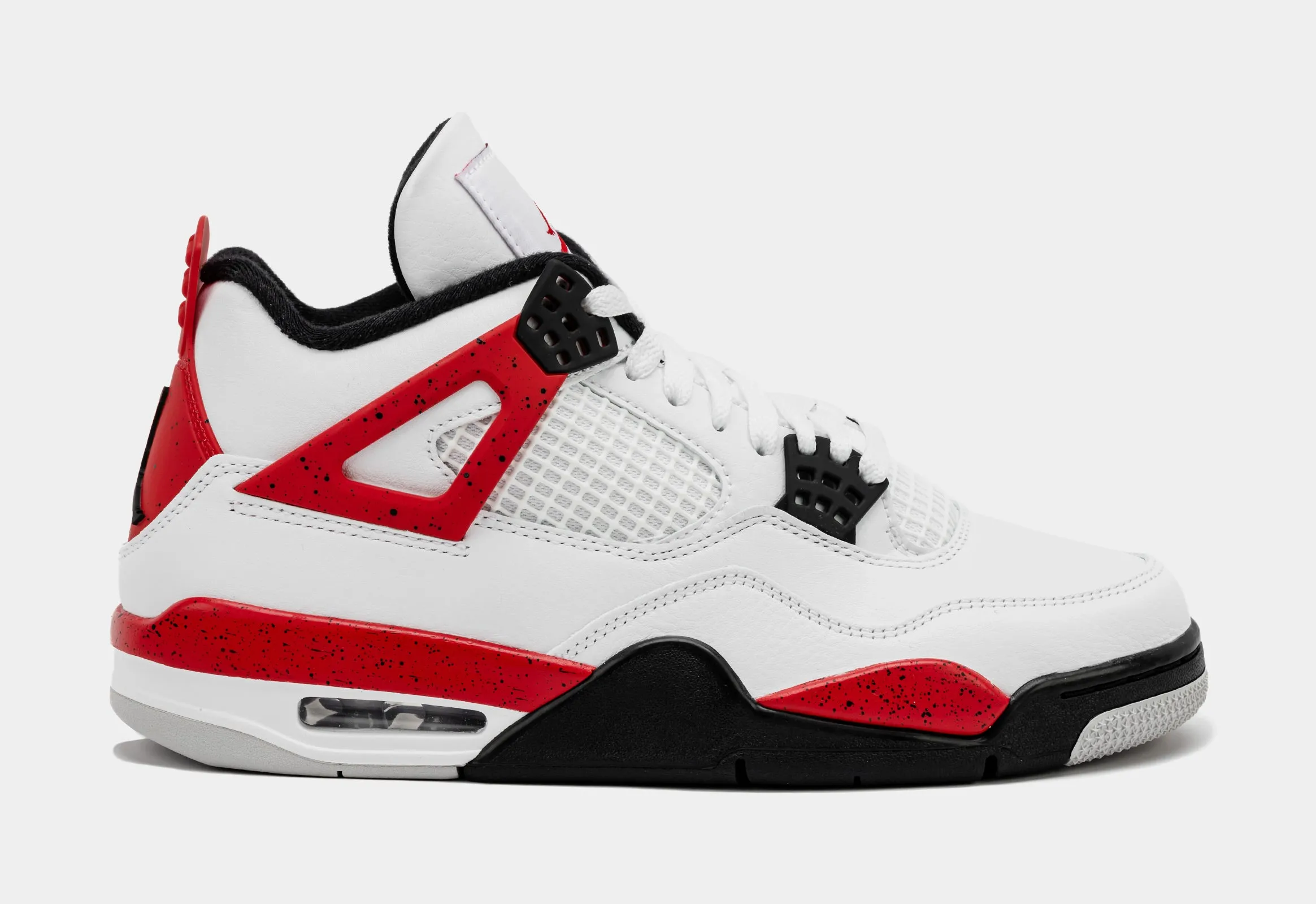 Air Jordan 4 Retro Red Cement Mens Lifestyle Shoes (White/Red) Limit One Per Customer