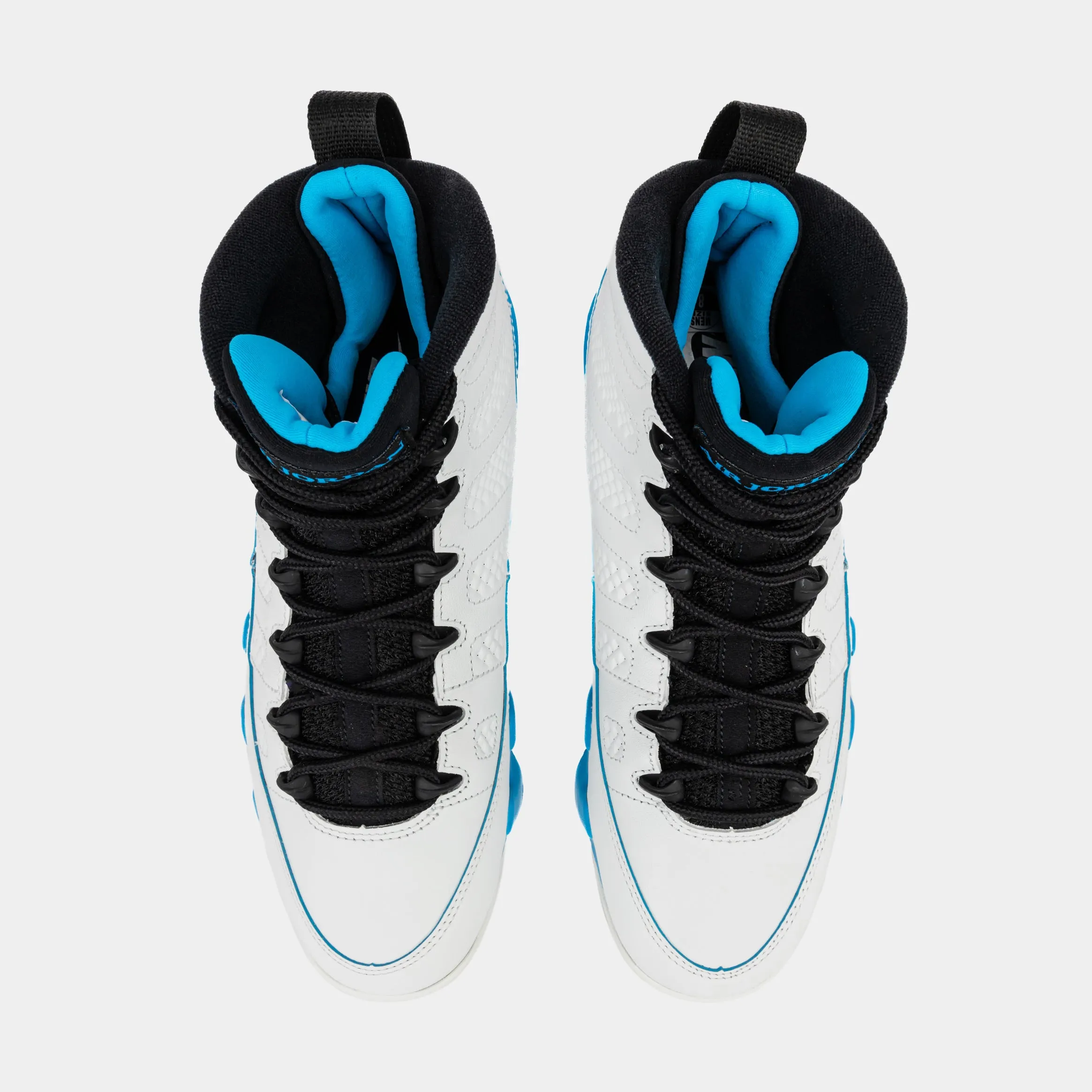 Air Jordan 9 Retro Powder Blue Mens Lifestyle Shoes (Summit White/Black/Powder Blue)