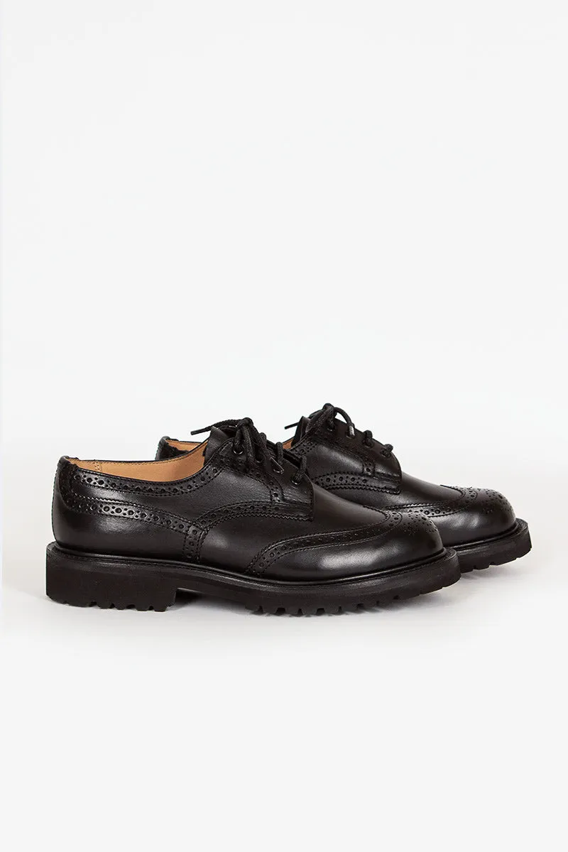 Anne Leather Brogue Black