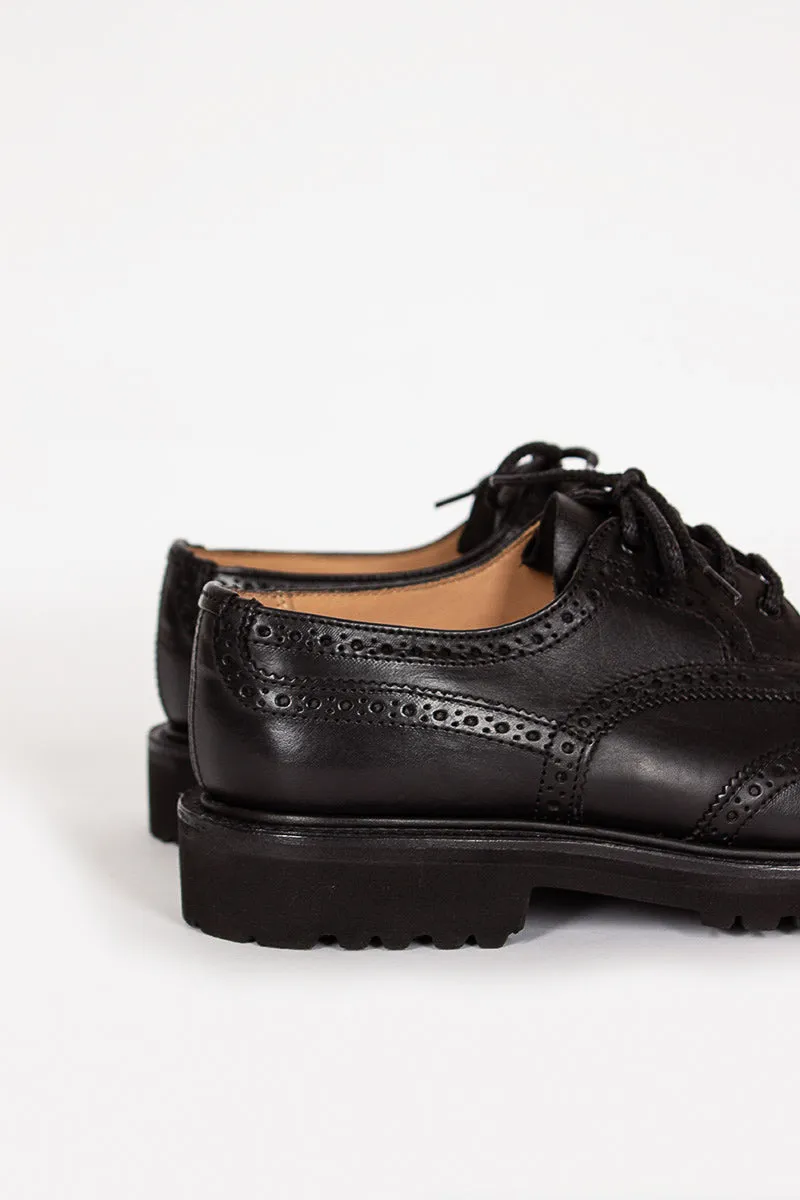 Anne Leather Brogue Black