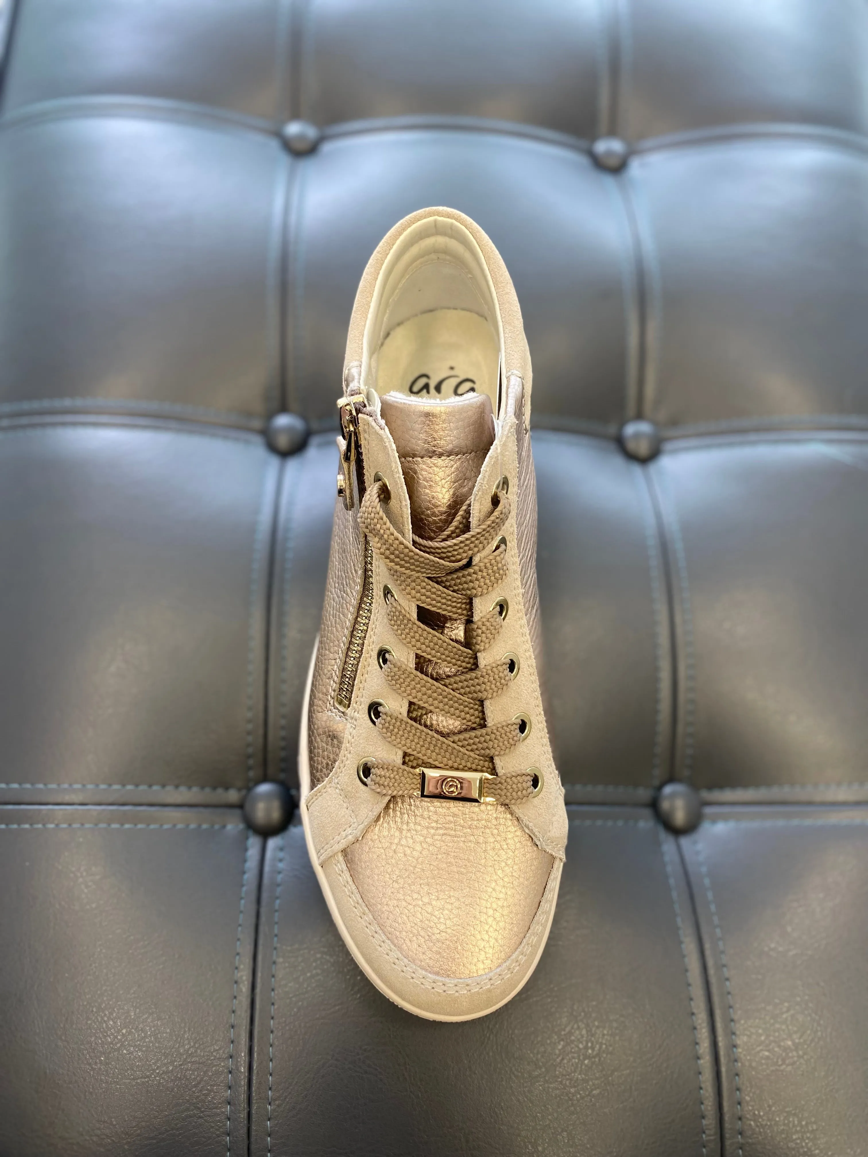 Ara Rom Gold Sport Hightop Trainer