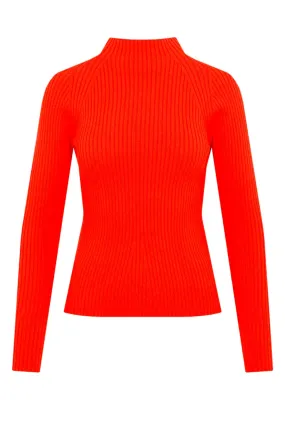 A.W.A.K.E. Mode Open Back Jersey Knit Top - Red