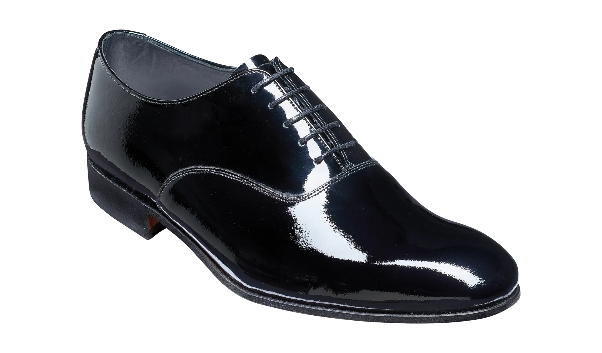 Barker Madeley  Plain Oxford Shoe- Black Patent