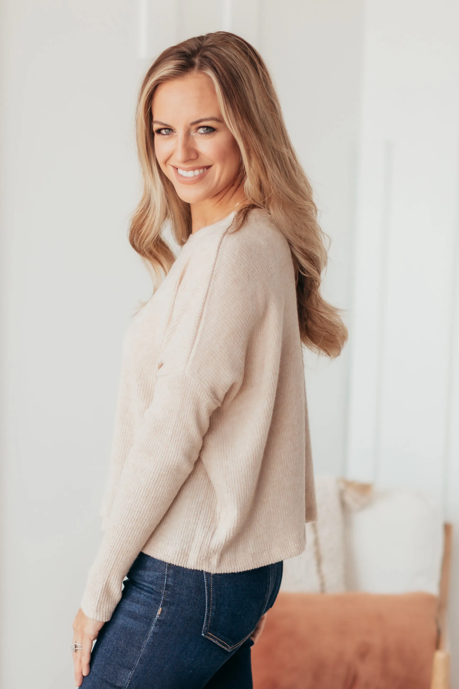 Bostyn Ribbed Long Sleeve Top - 5 Colors