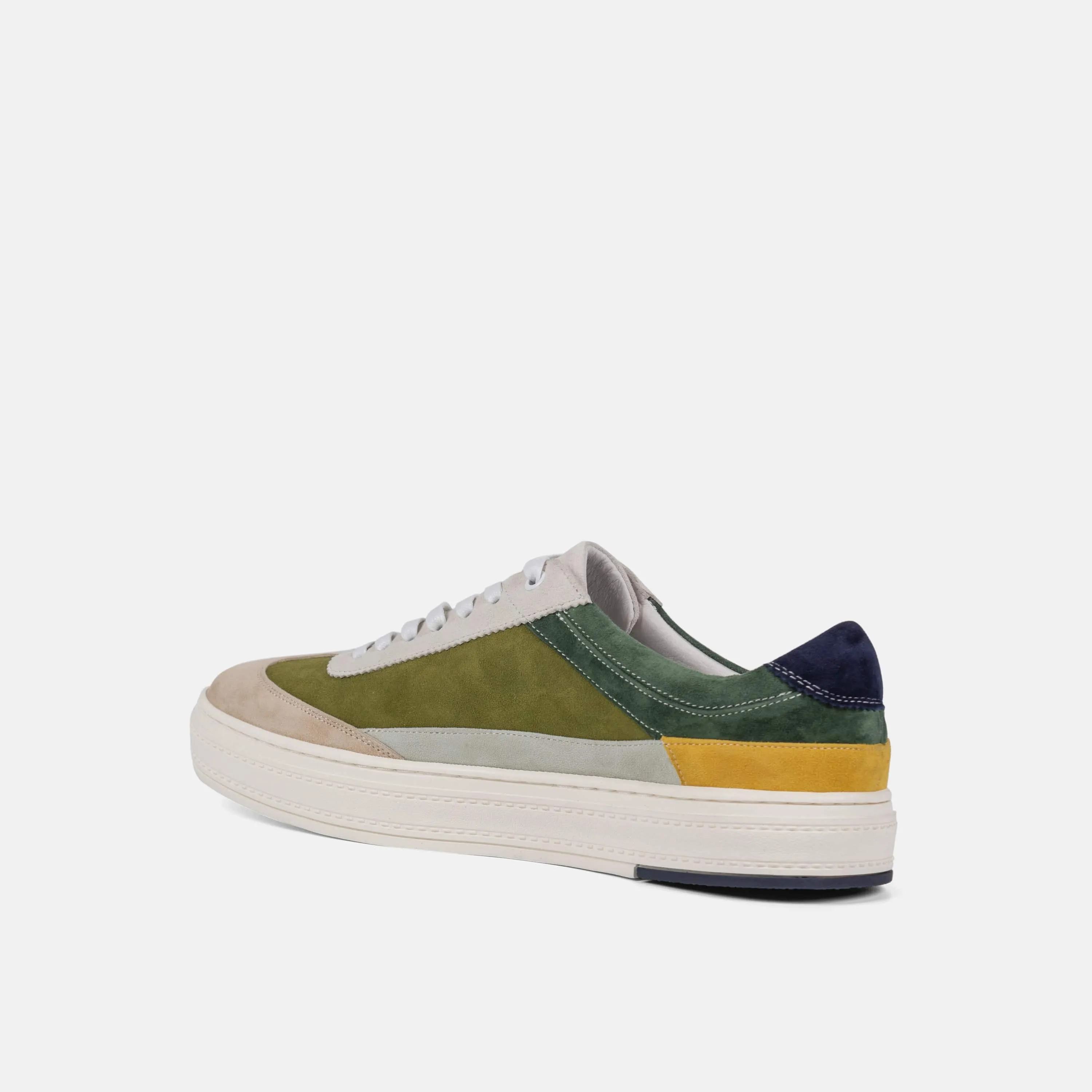 Captain Jungle Green Suede Sneakers