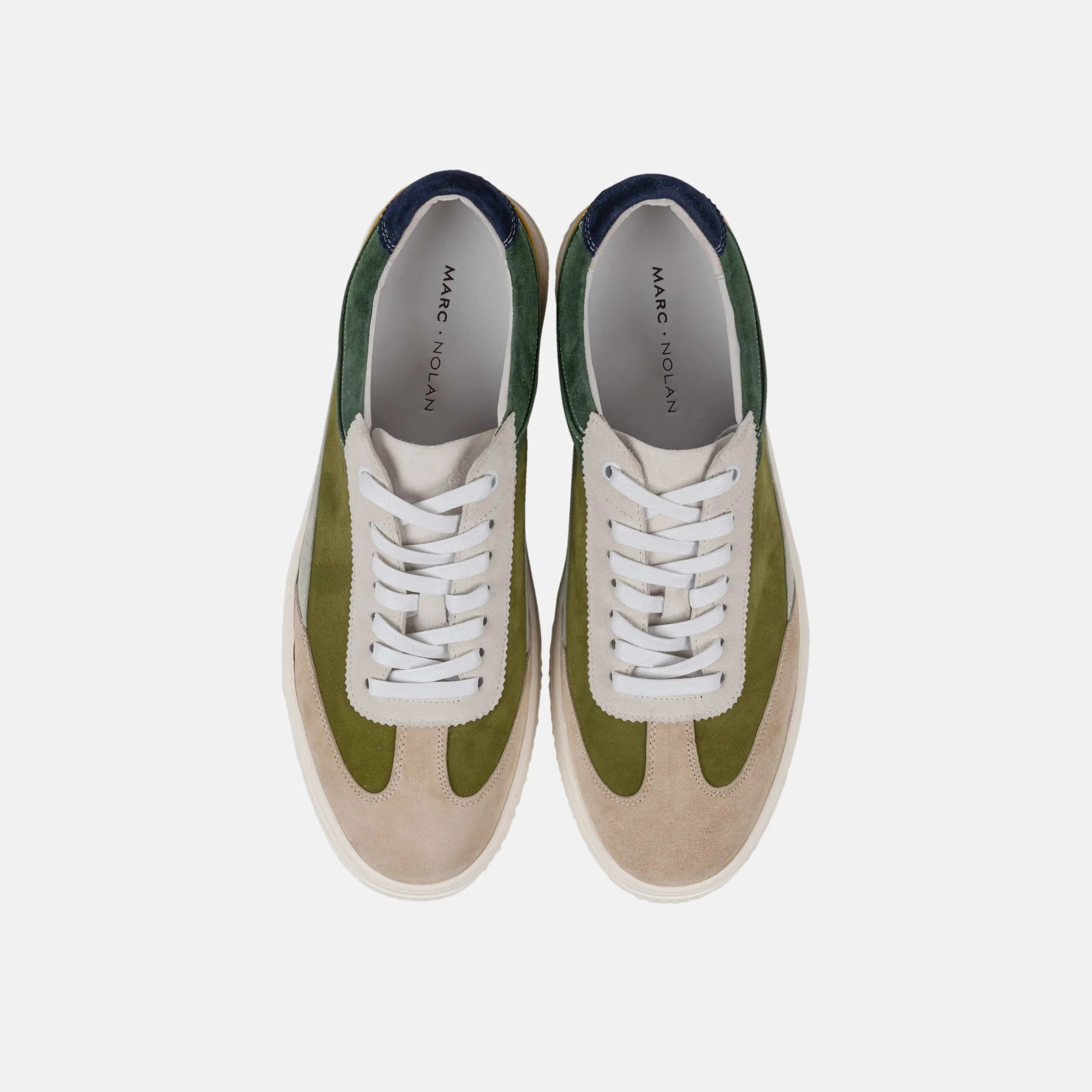 Captain Jungle Green Suede Sneakers