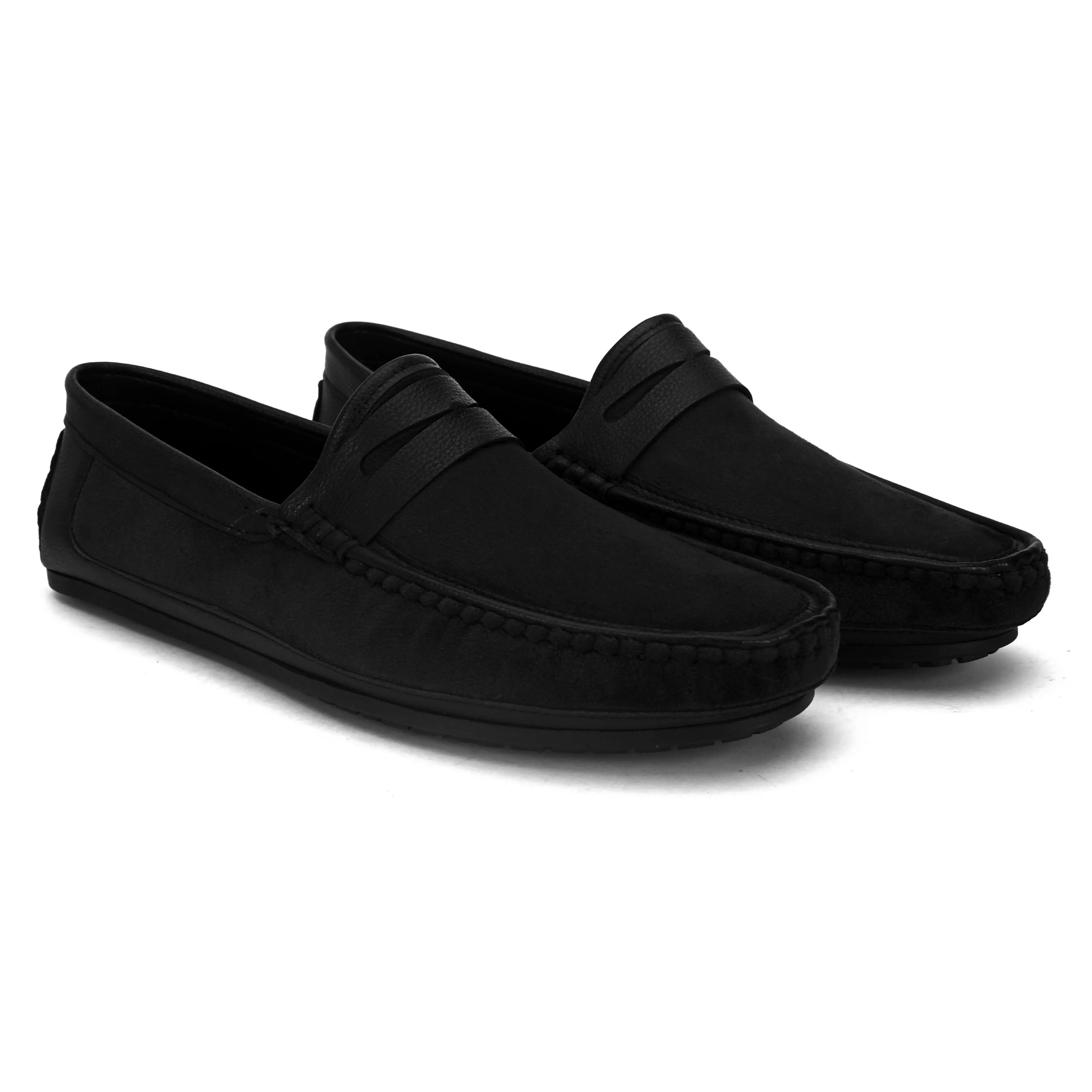 Cassio Black Driving Loafers