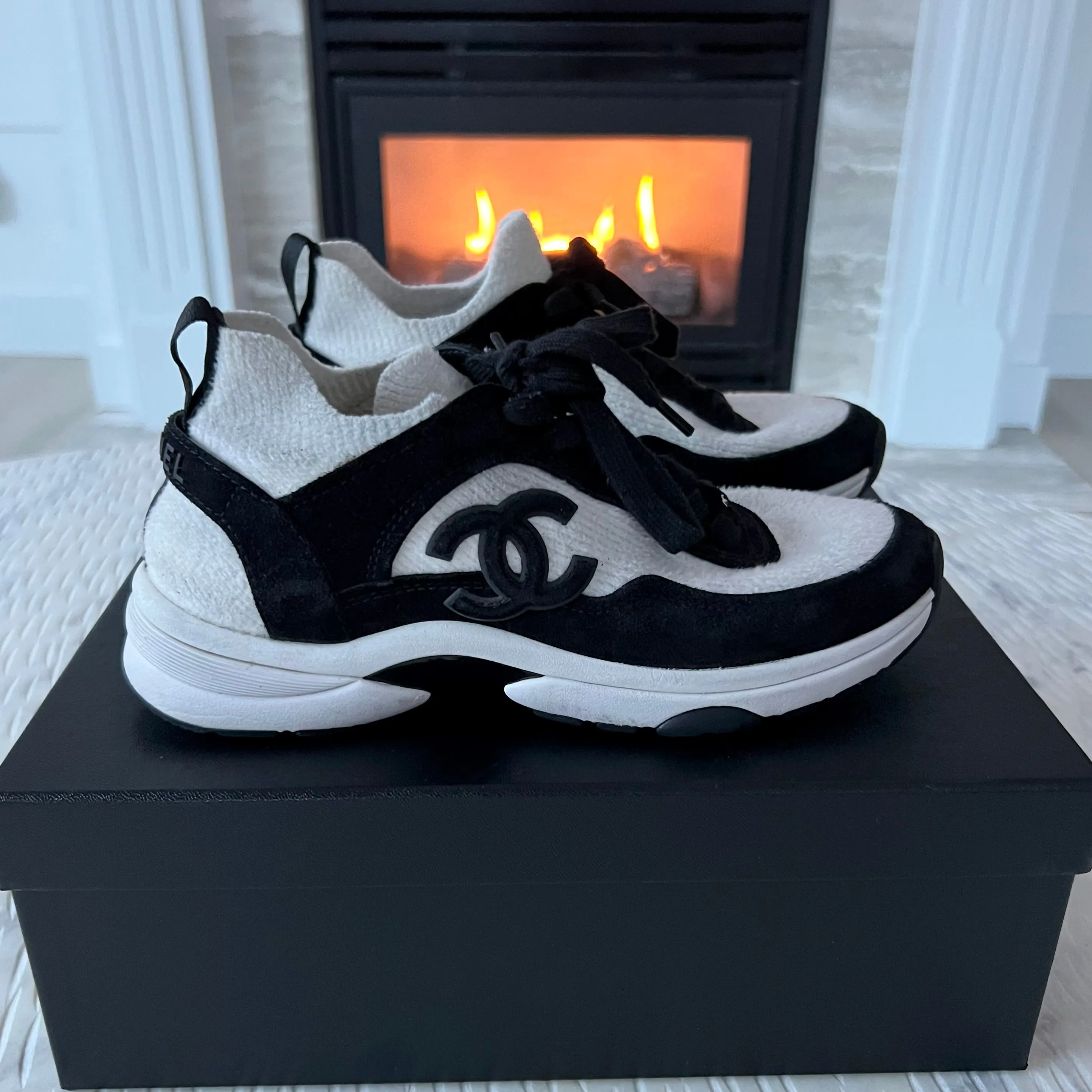 Chanel CC Sock Sneakers