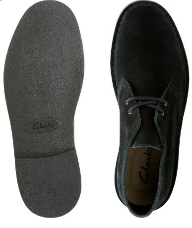 Clarks Bushacre 2 black suede diam noir