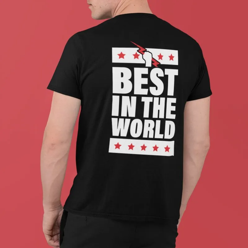 CM Punk Crimson X Best In The World Mens Black T-shirt