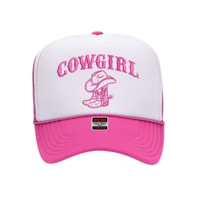 Cowgirl Boots Two Tone Trucker Hat