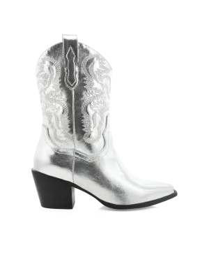 DAHINI SILVER METALLIC BOOT | BILLINI