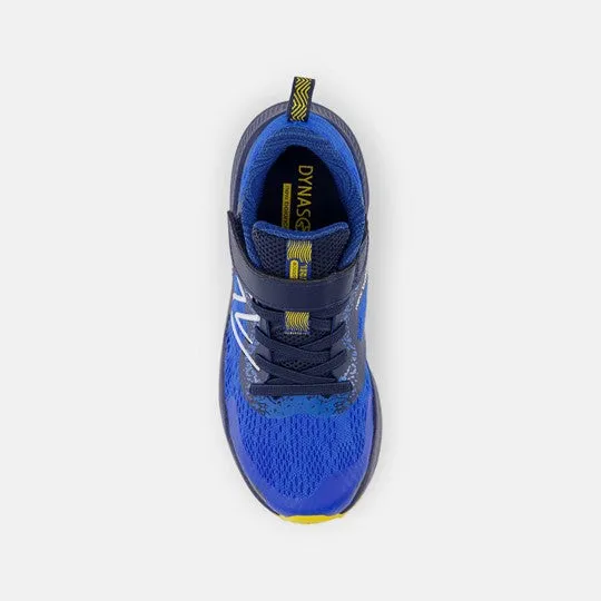 DynaSoft Nitrel v5 Bungee with Top Strap Trail Shoe - Blue Oasis with Ginger Lemon