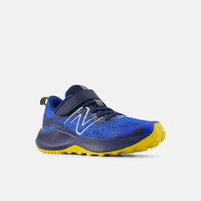 DynaSoft Nitrel v5 Bungee with Top Strap Trail Shoe - Blue Oasis with Ginger Lemon