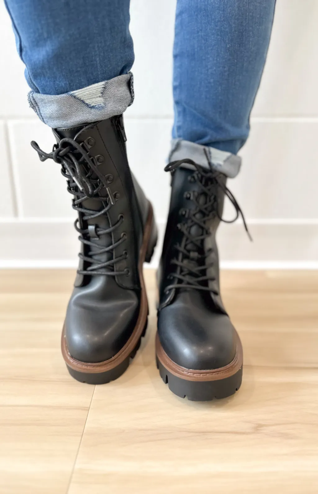 Esme Lace Up Combat Boots