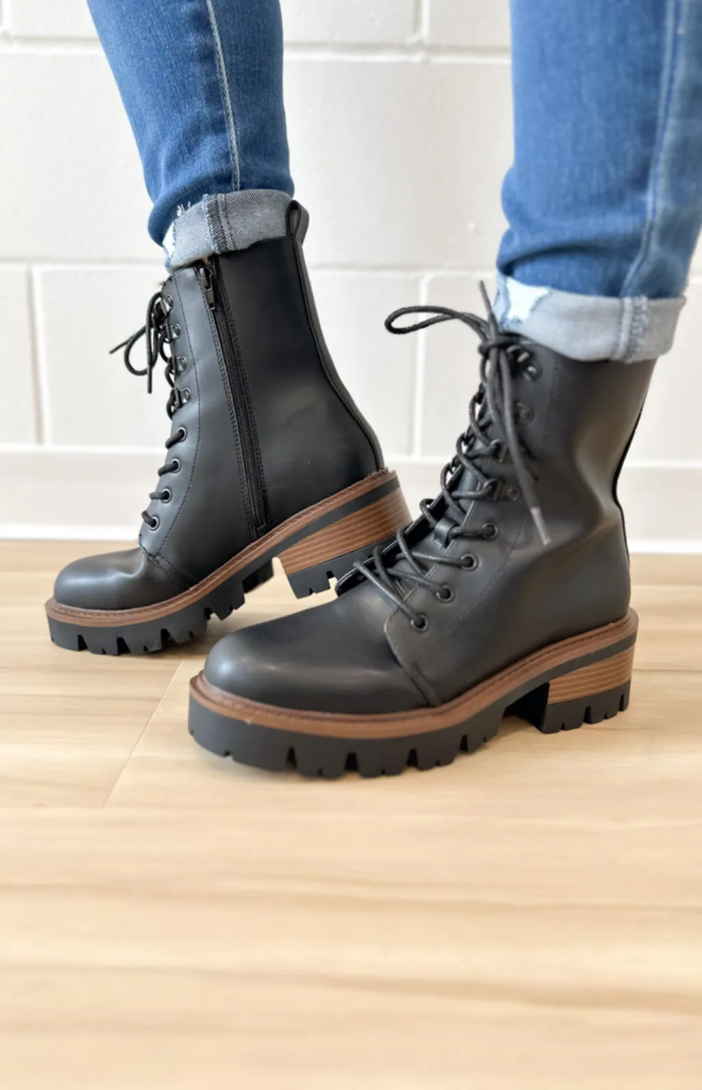 Esme Lace Up Combat Boots