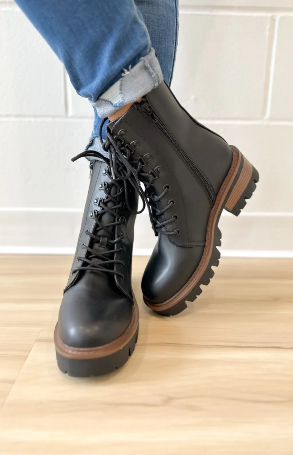 Esme Lace Up Combat Boots