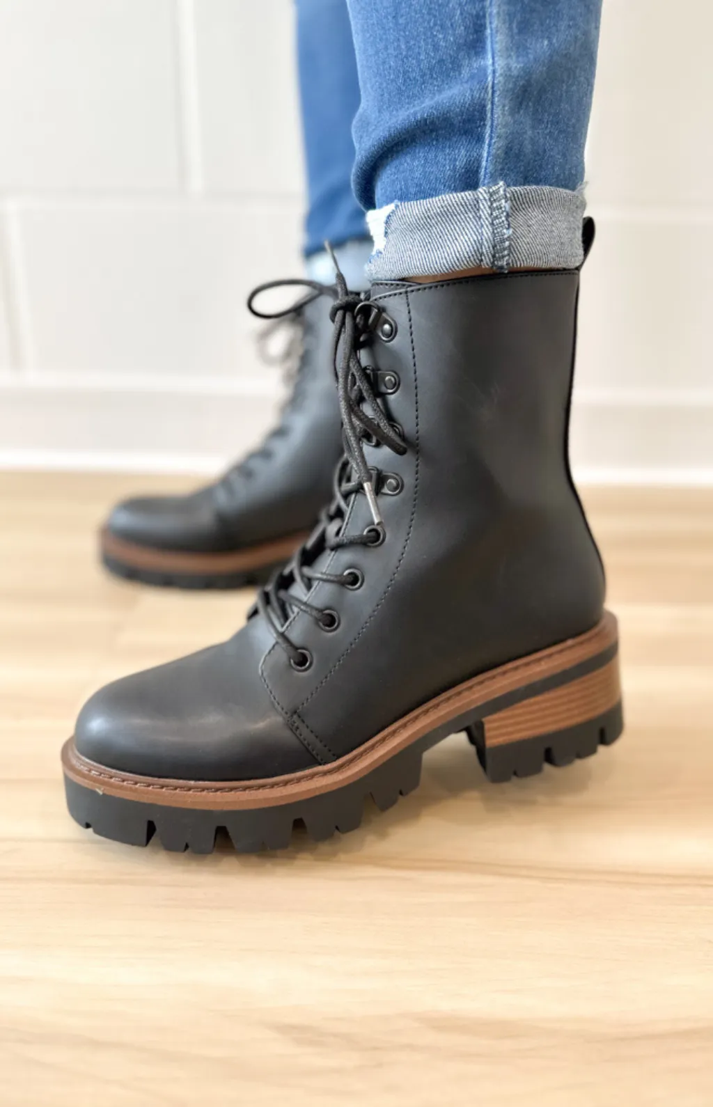 Esme Lace Up Combat Boots