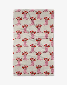 Geometry Kitchen Tea Towel - Cowgirl Boots