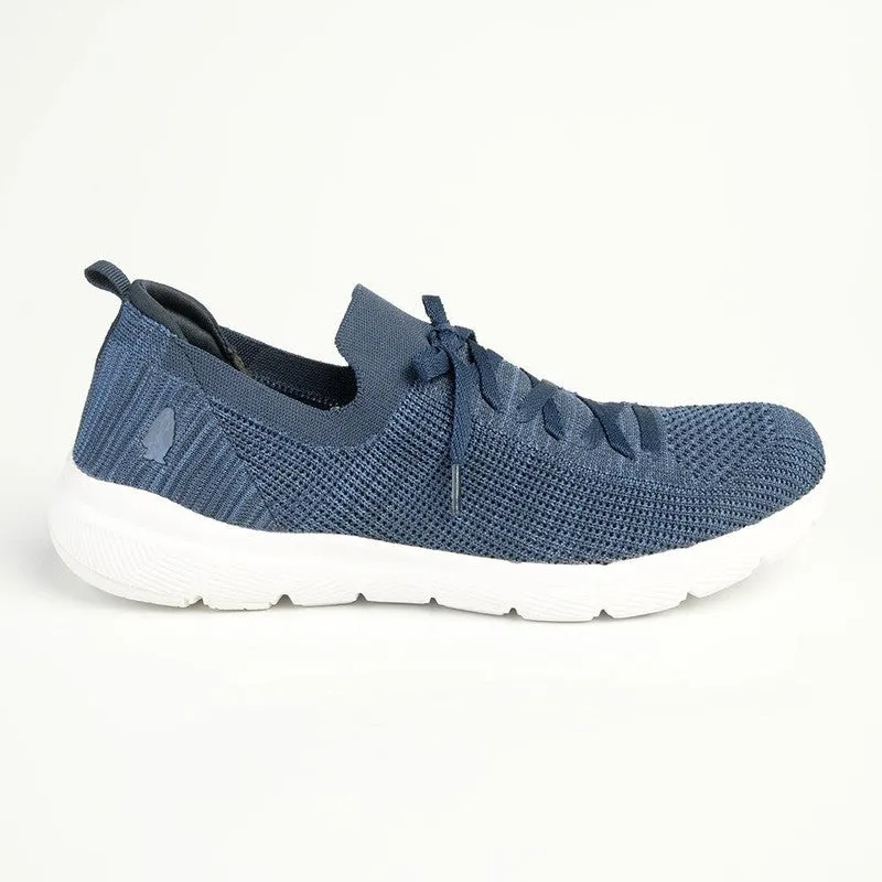 Hush Puppies Roxie Knitted Mesh Sneaker - Navy