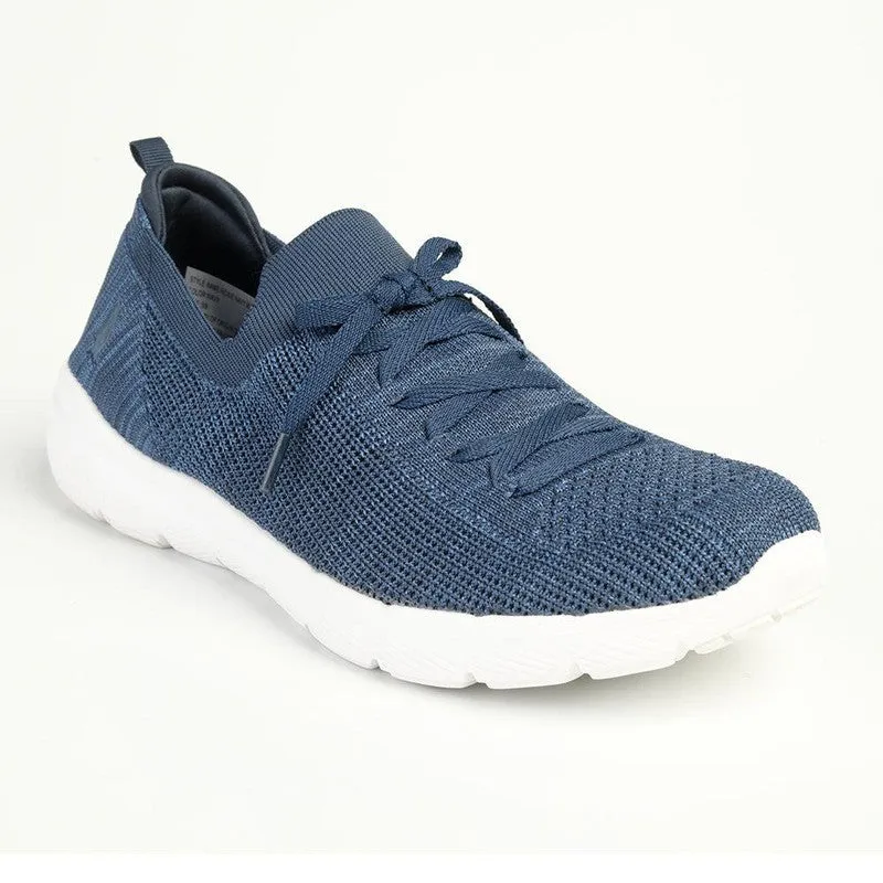 Hush Puppies Roxie Knitted Mesh Sneaker - Navy