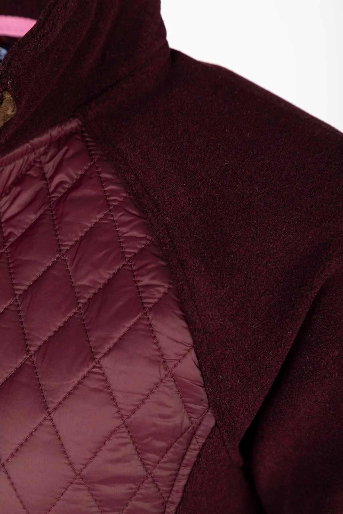 Ladies Diamond Quilted Hybrid Jacket - Huggate