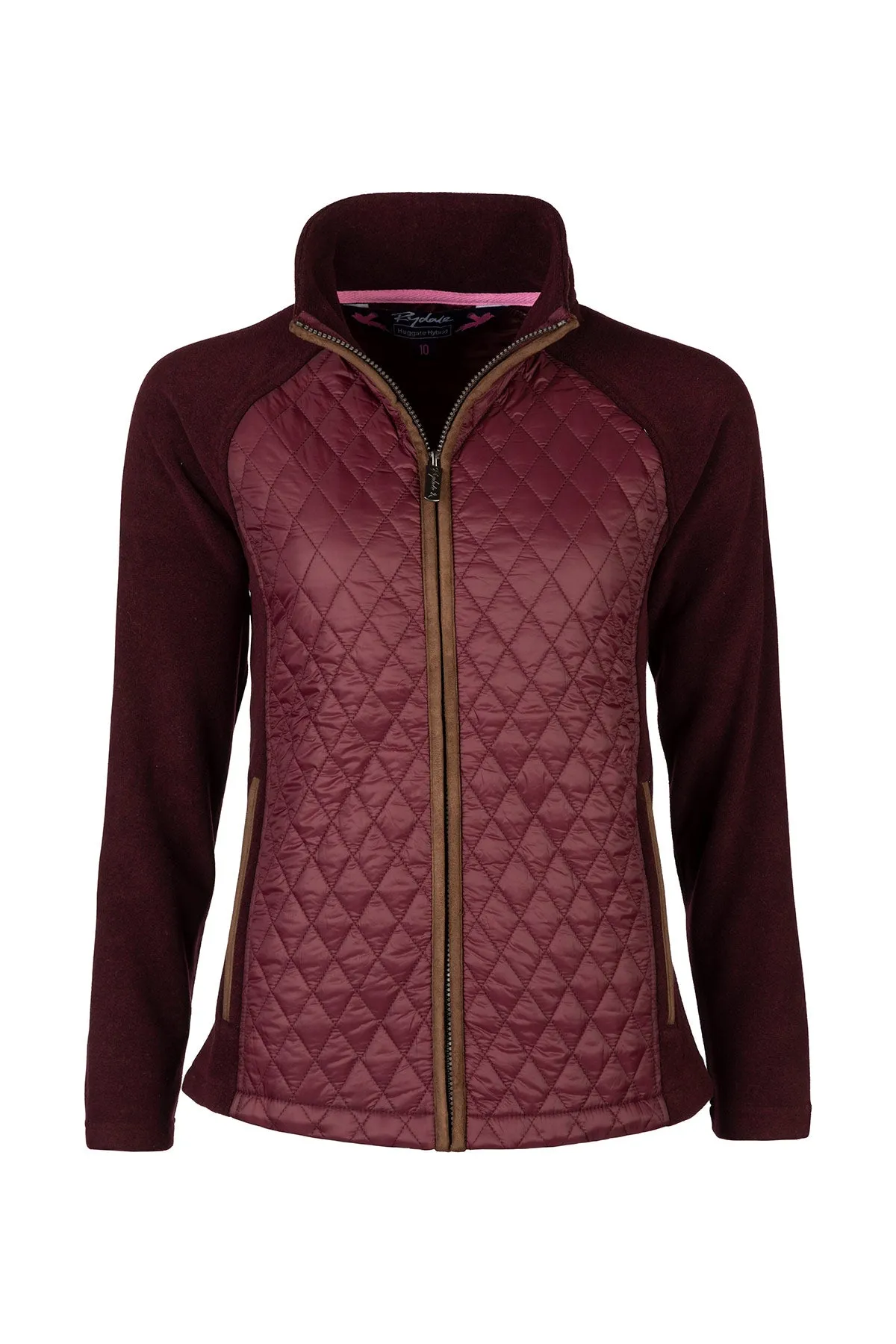 Ladies Diamond Quilted Hybrid Jacket - Huggate