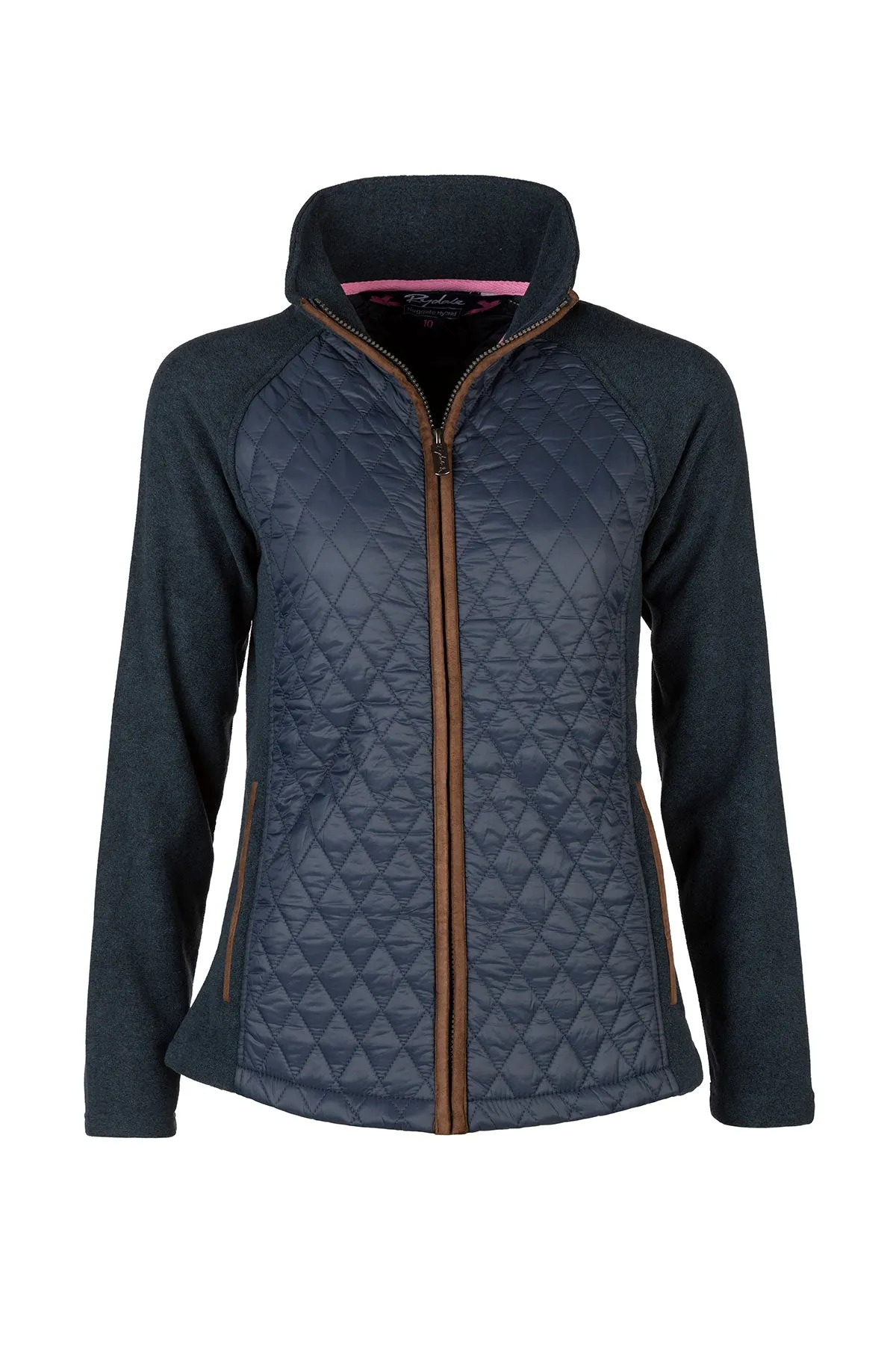 Ladies Diamond Quilted Hybrid Jacket - Huggate