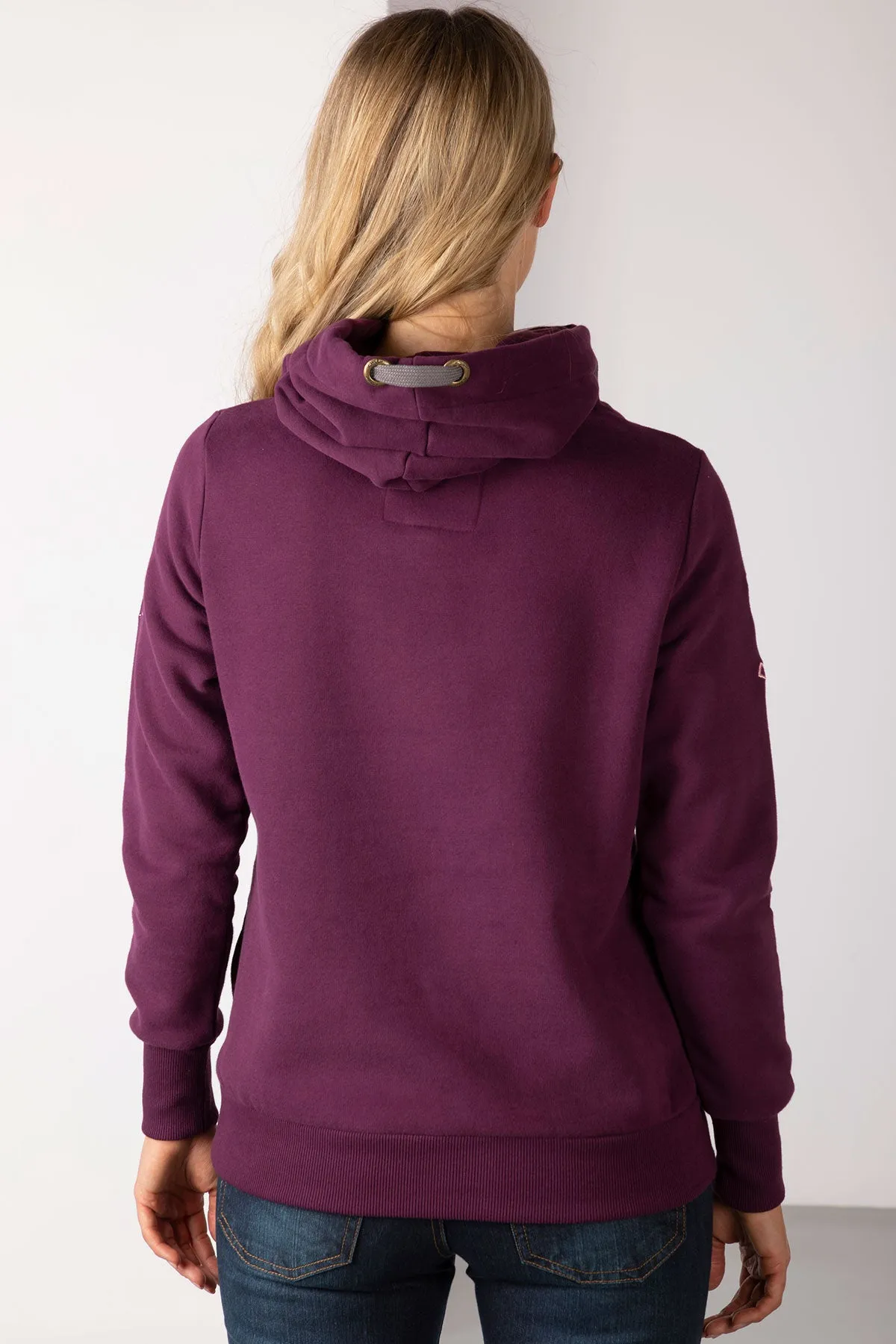 Ladies Emblem Cross Neck Hoody