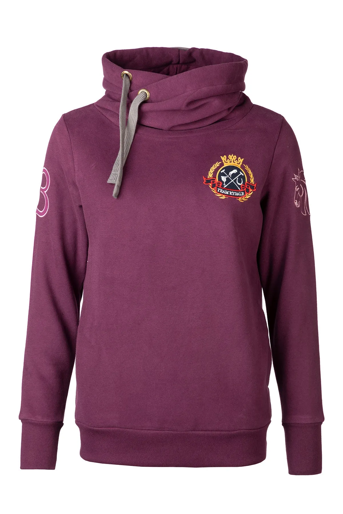 Ladies Emblem Cross Neck Hoody