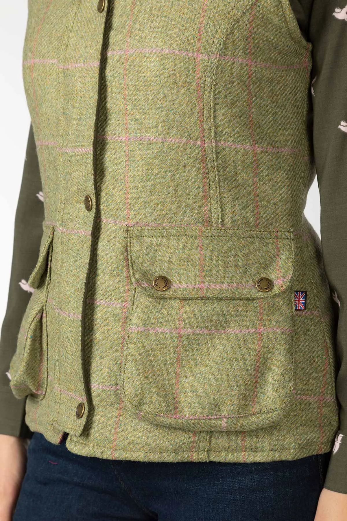 Ladies Elegant Helmsley Tweed Waistcoat