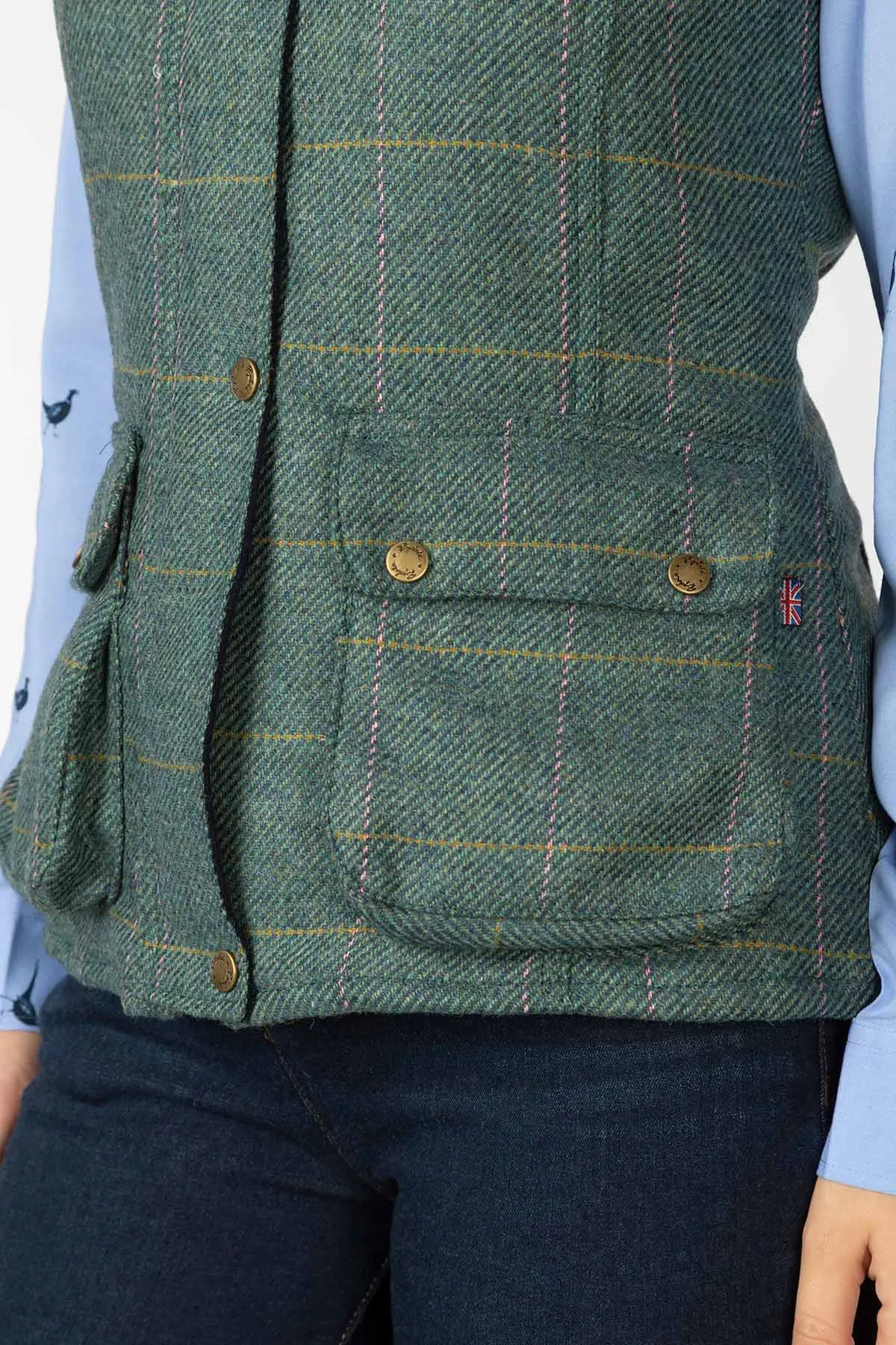 Ladies Elegant Helmsley Tweed Waistcoat