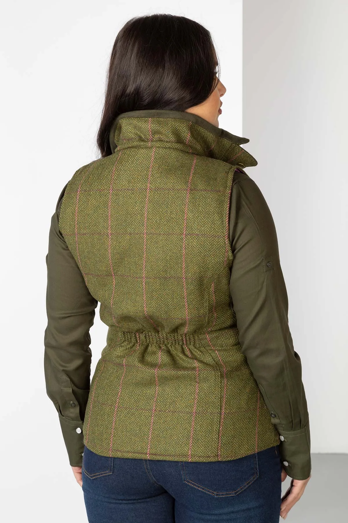 Ladies Elegant Helmsley Tweed Waistcoat