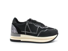 LAKE Mr. Big L4 Sneaker Glitter Black E08-L4-G