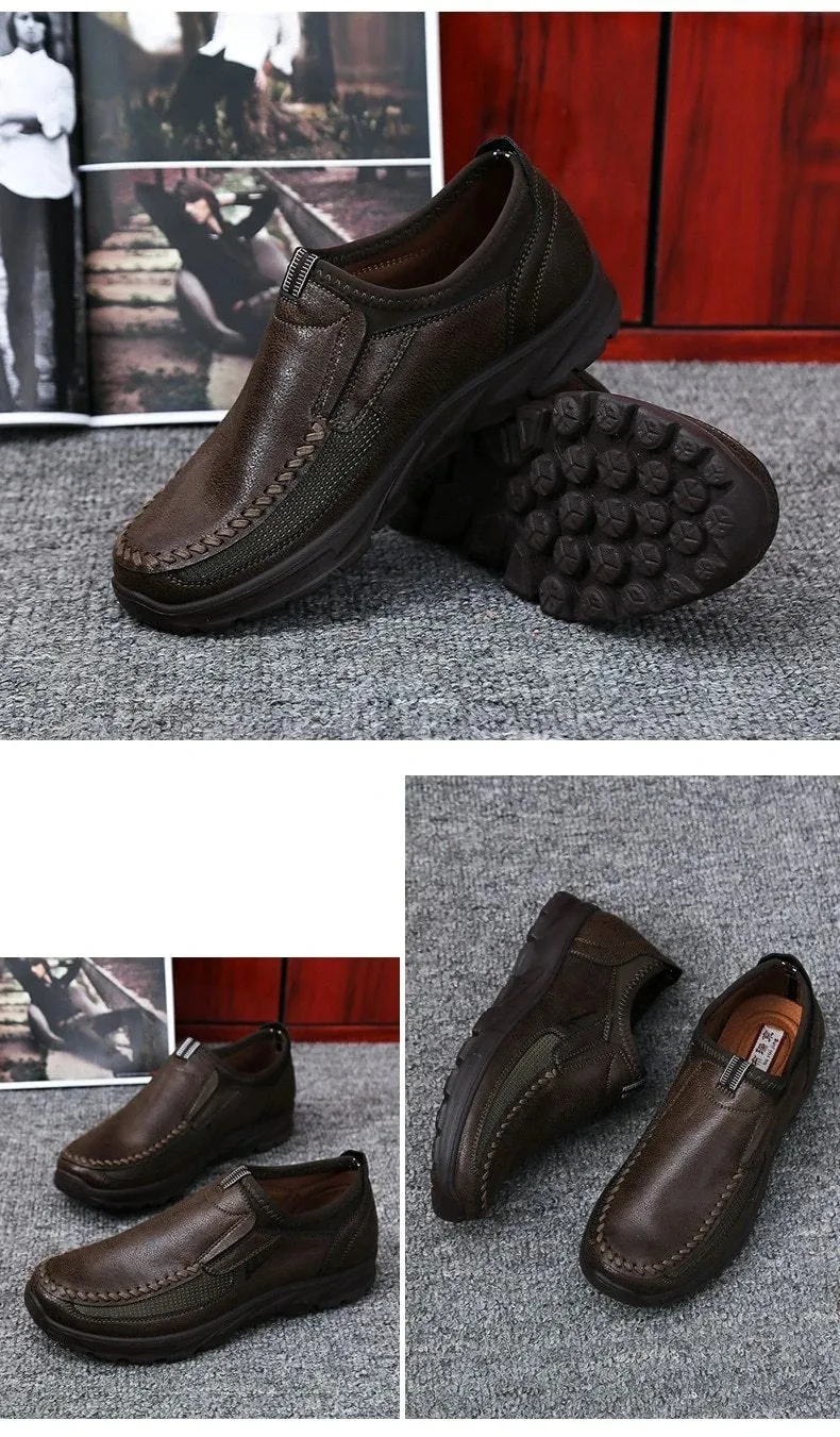 Mens Faux Suede Loafers