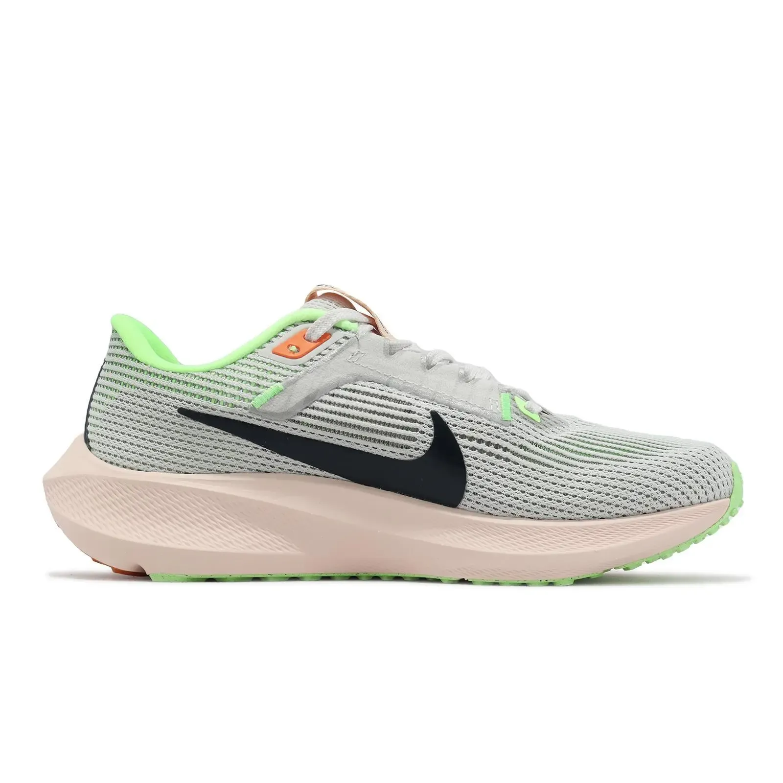 Nike Women's Pegasus 40 Shoes - Photon Dust / Light Smoke Grey / Bright Mandarin / Obsidian