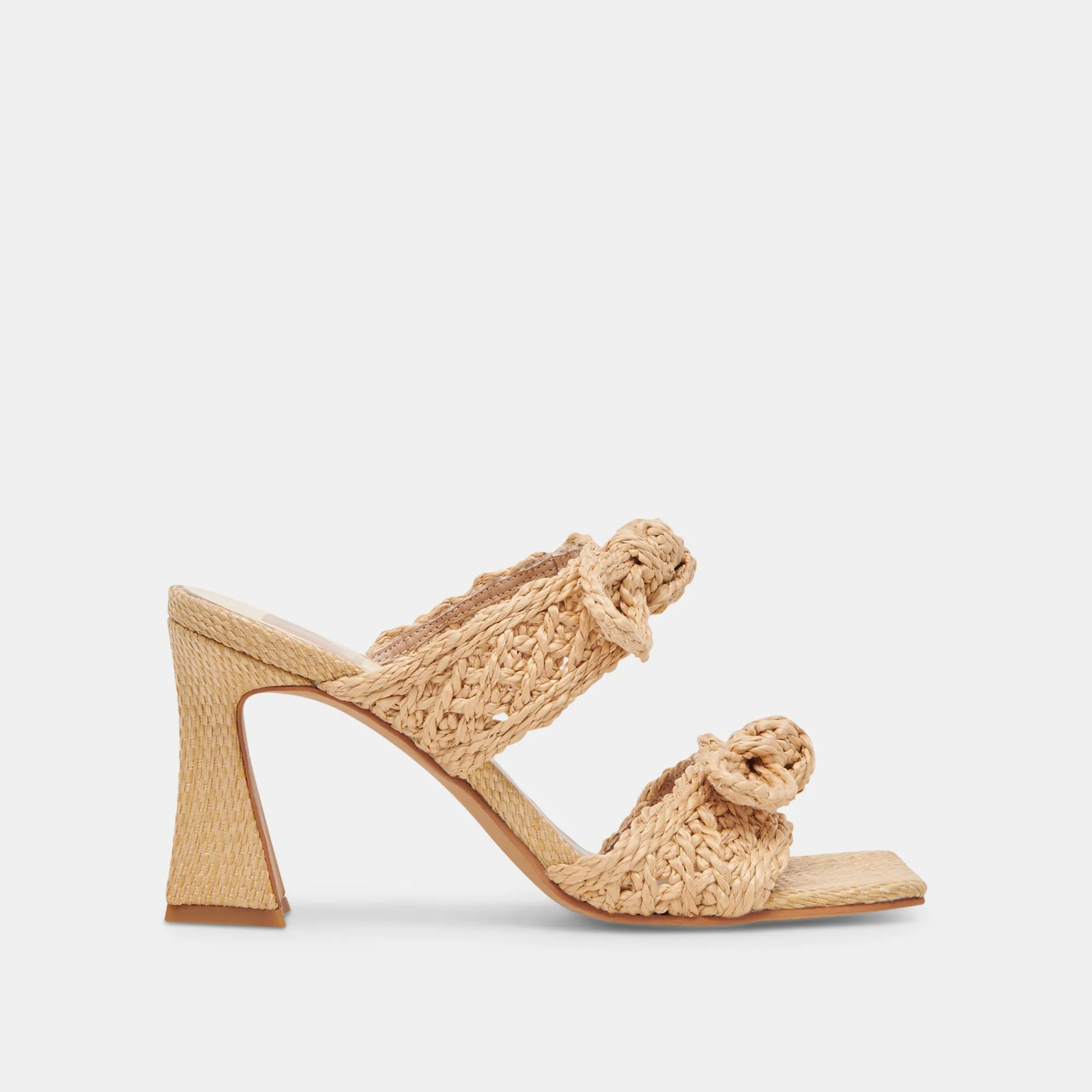 NIYAH HEELS LT NATURAL RAFFIA