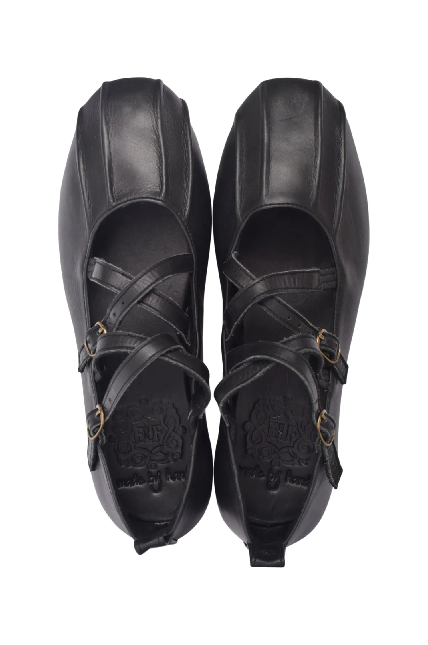 Obsession Criss Cross Leather Flats