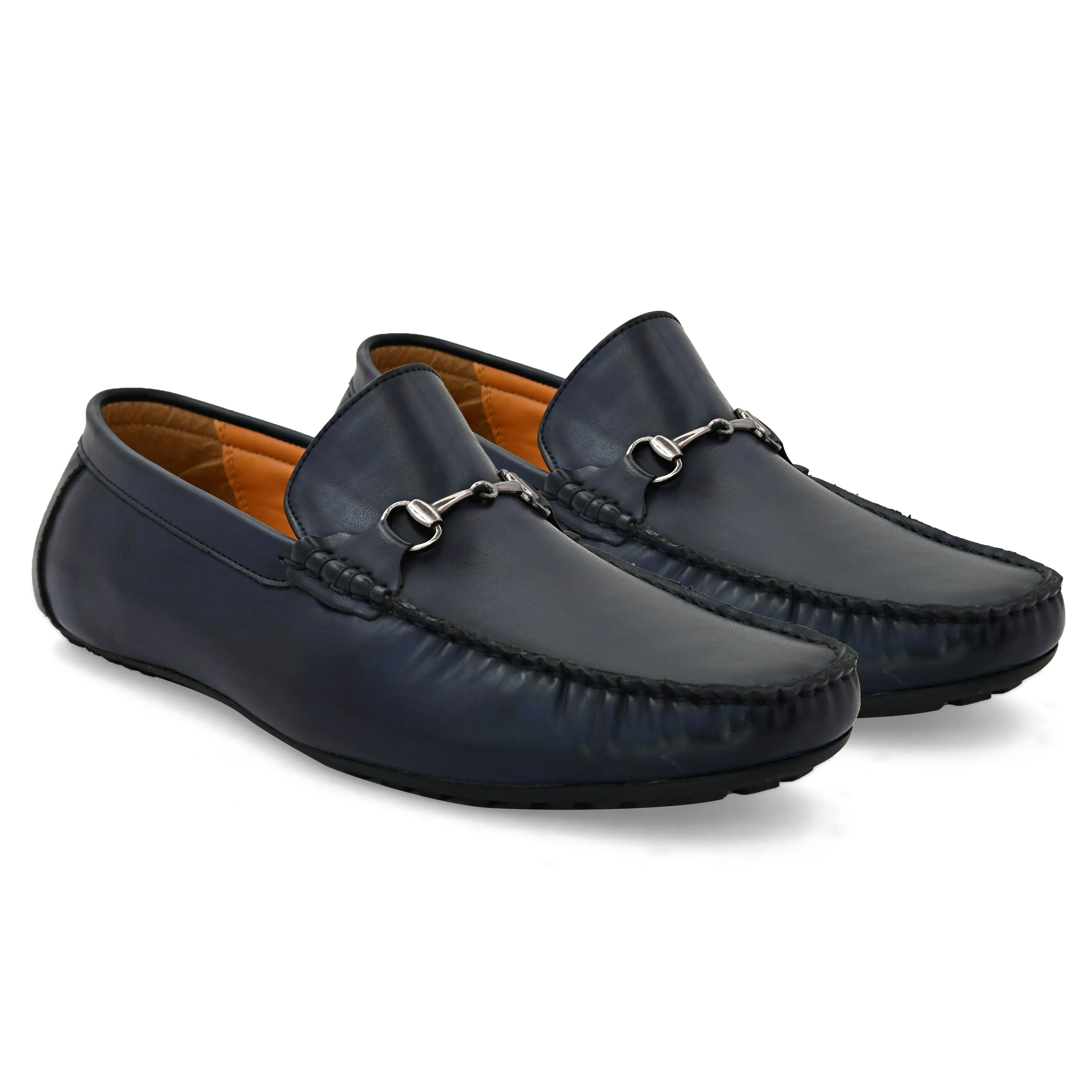 Oraan Navy Driving Loafers