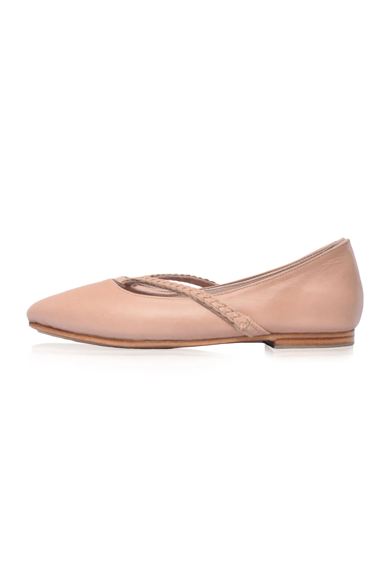 Orenda Elegant Leather Ballet Flats