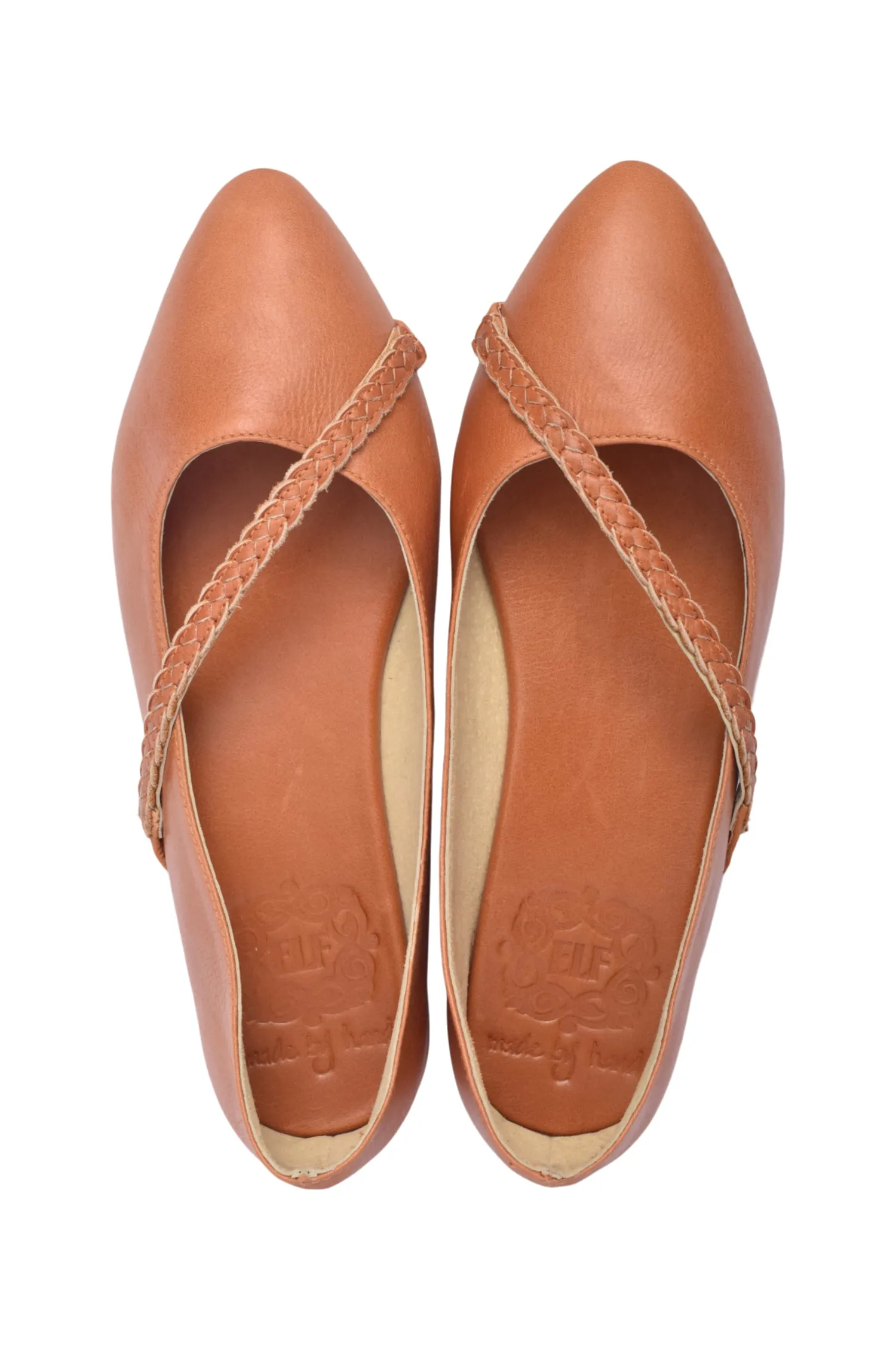 Orenda Elegant Leather Ballet Flats