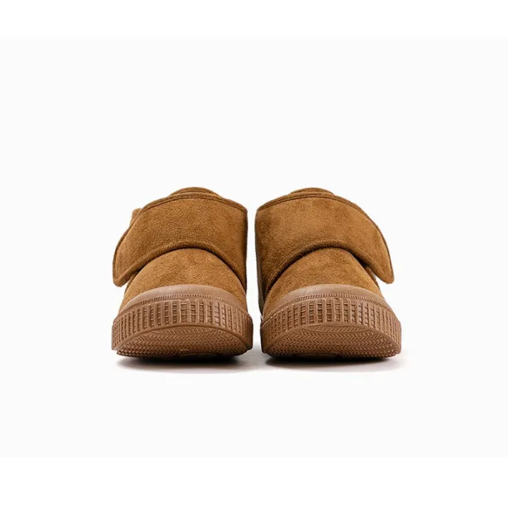 OZKIZ Mini Velcro Fur Boots - Brown