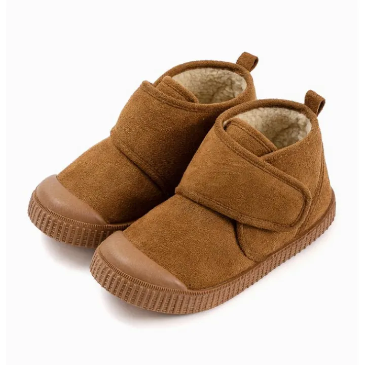 OZKIZ Mini Velcro Fur Boots - Brown