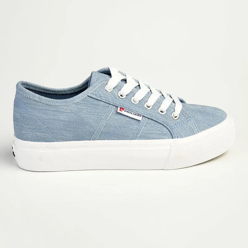 Pierre Cardin Nadine Lace Up Sneaker - Denim